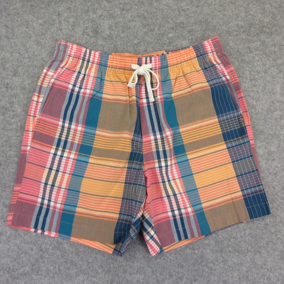 Vineyard Vines Other - Vineyard Vines Shorts Mens M Madras Cayman Plaid Drawstring Cotton 7" NWOT